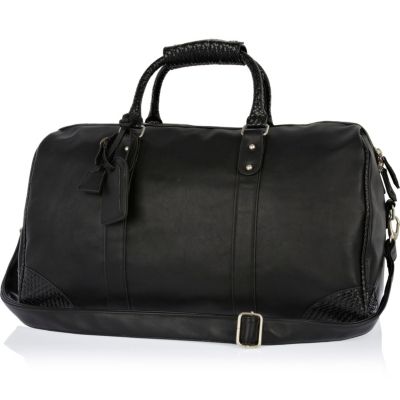Black Life of Tailor contrast trim holdall