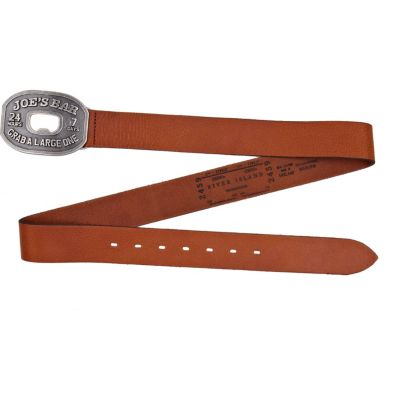Brown Joe's Bar plate buckle belt