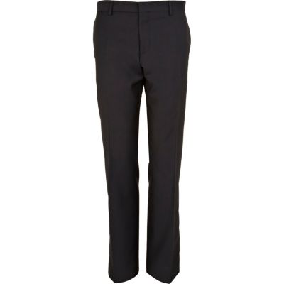 Navy smart suit trousers