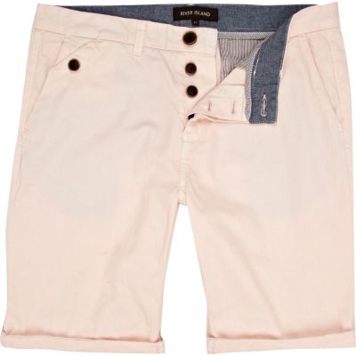 Pink pastel chino shorts 
