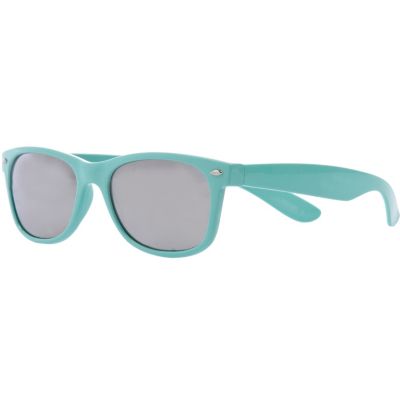 Green tinted lens retro sunglasses