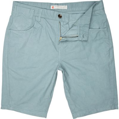 Blue pocket detail shorts