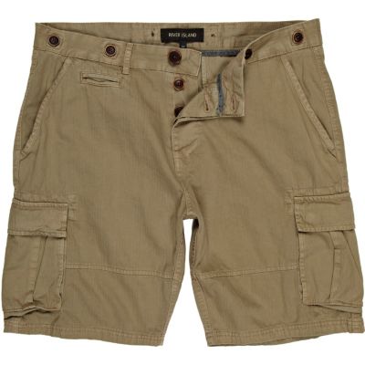 Stone cargo shorts