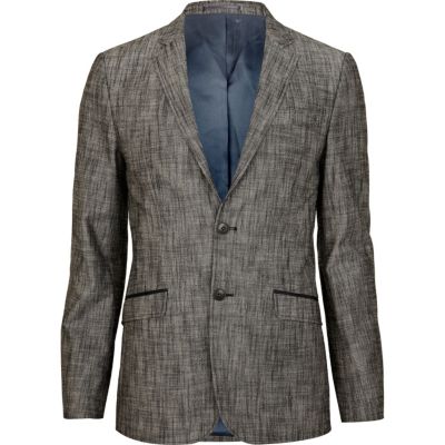 Black cross hatch smart blazer