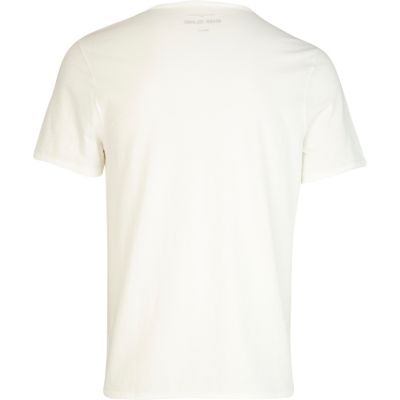 Ecru smoke girl print t-shirt