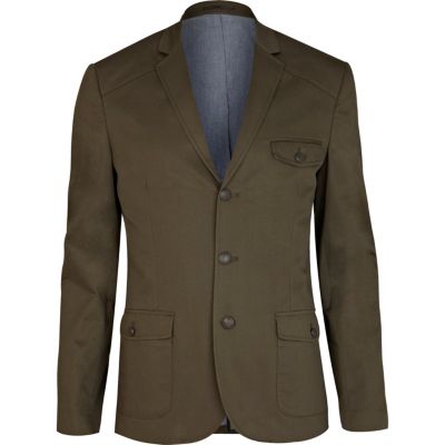 Green military blazer