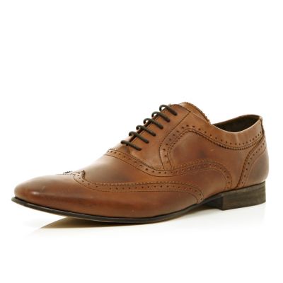 Brown Base London smart lace up brogues 