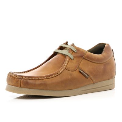 Brown Base London smart moccasin shoes