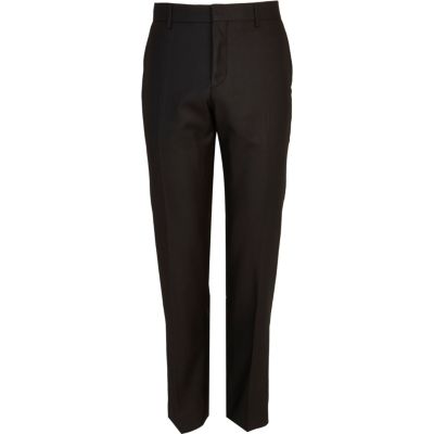 Black slim tux suit trousers 