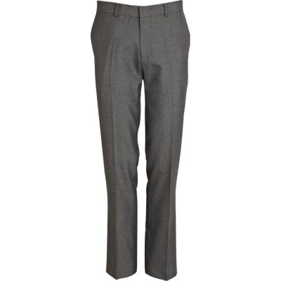 Dark grey smart slim trousers 