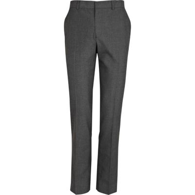 Dark grey smart skinny trousers 