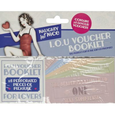 Novelty IOU voucher booklet