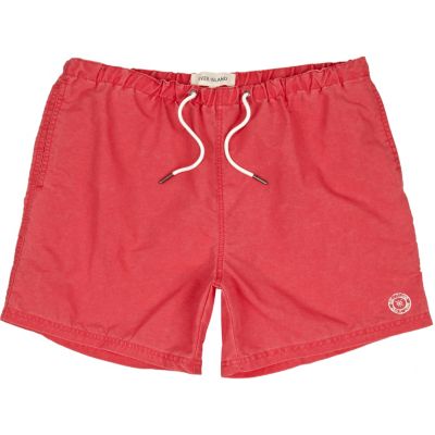 Pink washed swim shorts
