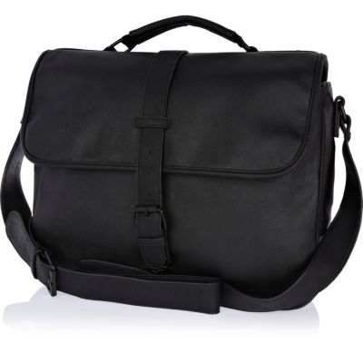 Black flap over bag