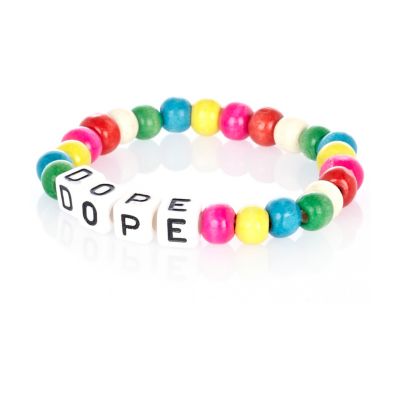 Multicoloured bead dope bracelet