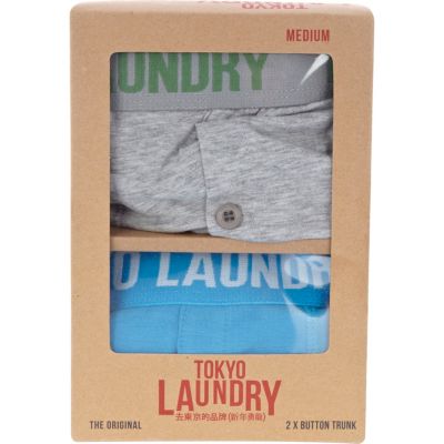 Blue and grey Tokyo Laundry boxers