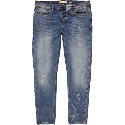 Mid wash Flynn skinny jeans
