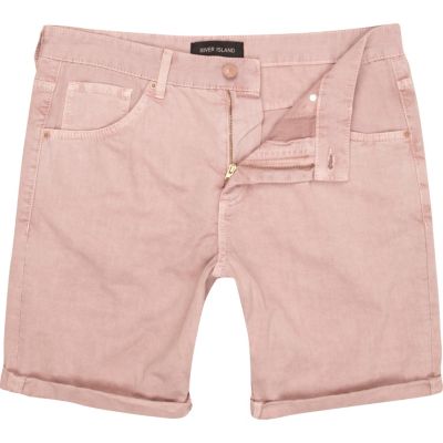 Pink pocket detail shorts