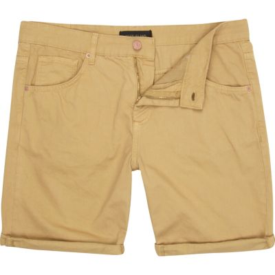 Brown pocket detail shorts