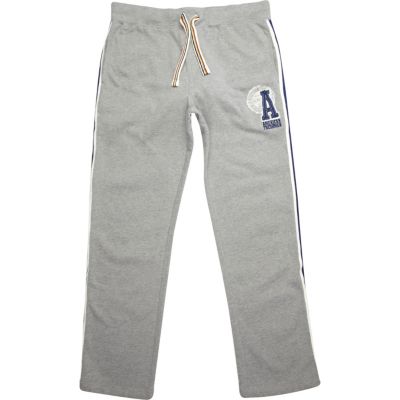 Grey American Freshman logo print sweat pants