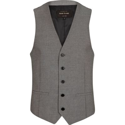 Grey smart waistcoat 