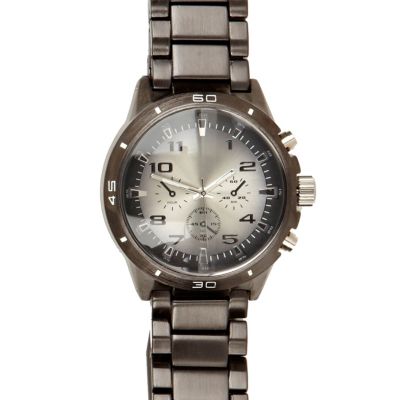 Gunmetal bracelet watch