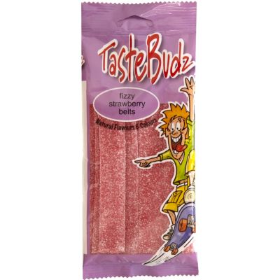Taste Budz strawberry fizzy belt sweets