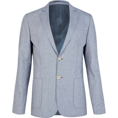 Blue neppy smart blazer