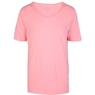 Pink low scoop t-shirt