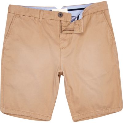 Light brown smart shorts