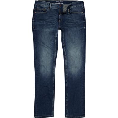 Mid wash Flynn skinny jeans
