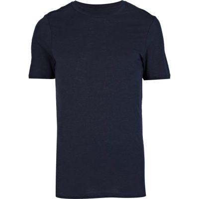 Navy blue crew neck t-shirt