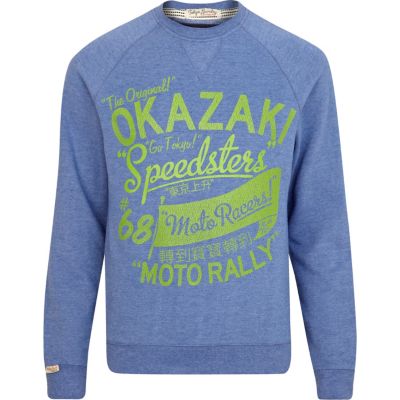 Blue Tokyo Laundry printed sweatshirt