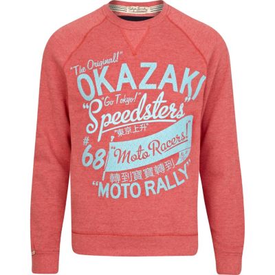 Red Tokyo Laundry printed sweatshirt