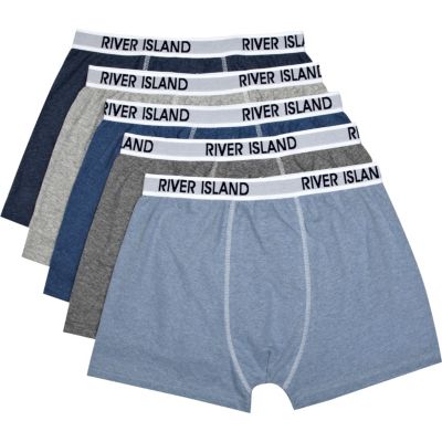 Blue and grey boxer shorts pack