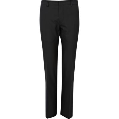 Black slim smart trousers