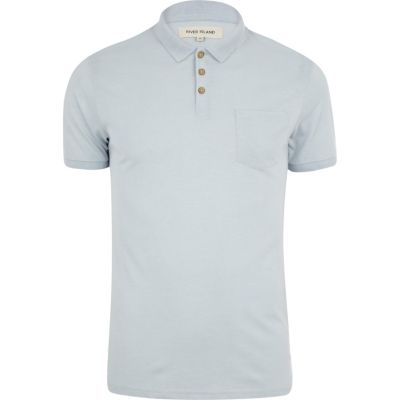 Light blue polo shirt