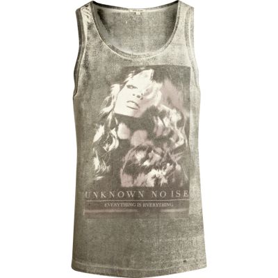 Ecru Unknown Noise girl print vest