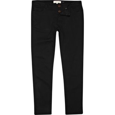 Black skinny stretch trousers 