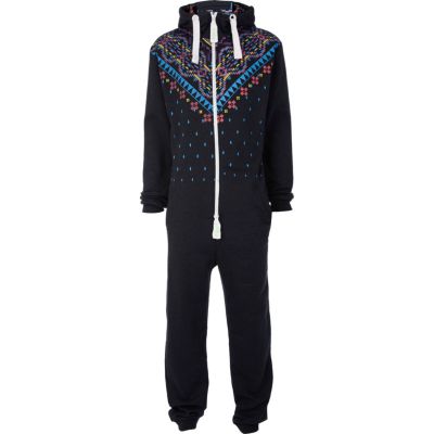 Blue Dirty Roller printed onesie