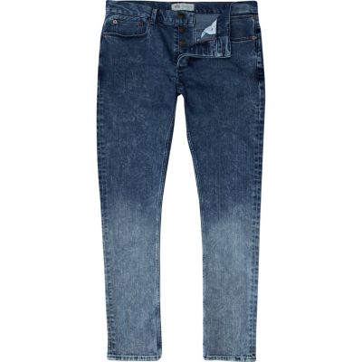Mid wash dip dye Flynn skinny jeans