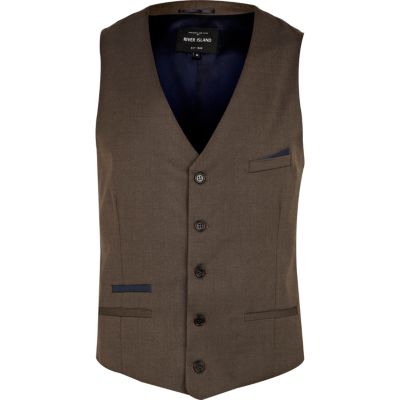 Light brown smart waistcoat 