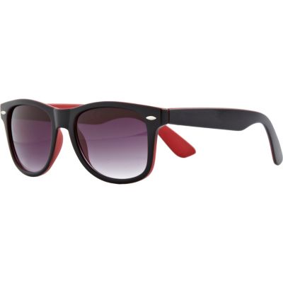 Black two-tone retro sunglasses