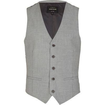 Grey classic smart waistcoat 