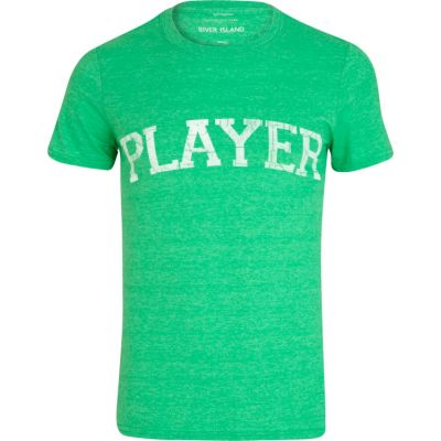 Green player t-shirt