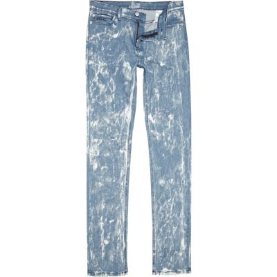 Light acid wash Sparks skinny jeans