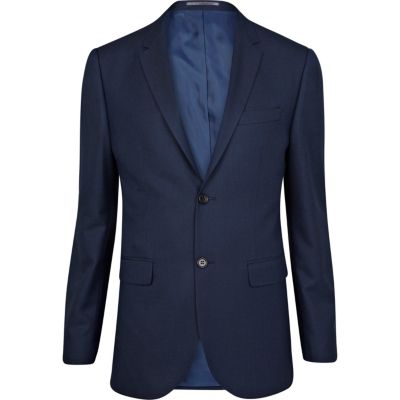 Blue classic suit jacket