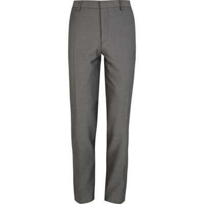 Grey skinny suit trousers 