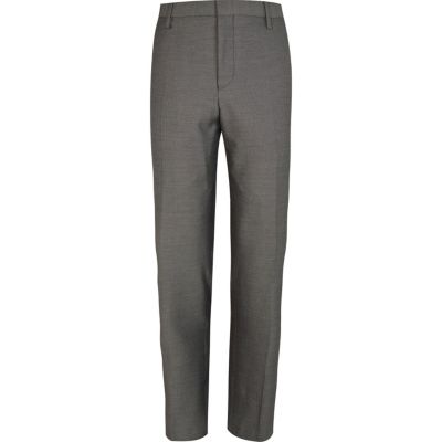 Grey classic suit trousers