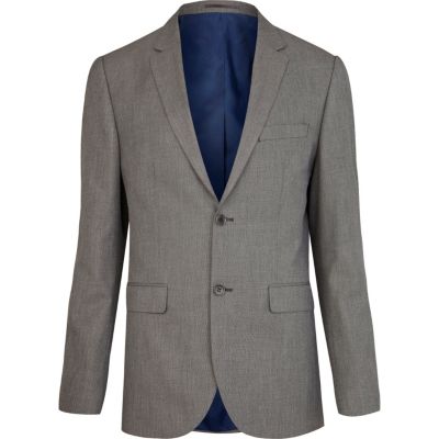 Grey classic suit jacket